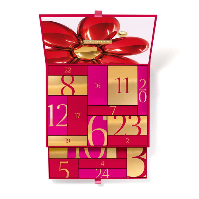 Ecologisch ontworpen adventskalenderdoos met een duurzame papieren verpakking, ideaal om beautyproducten als cadeau te presenteren en 24 dagen lang af te tellen.