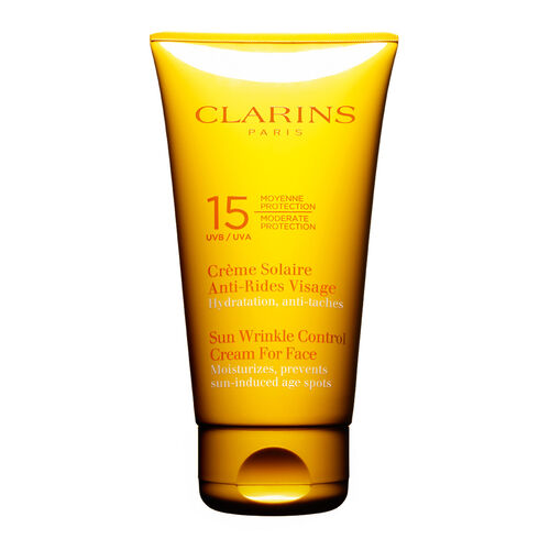 Cr&egrave;me Solaire Anti-Rides Visage Moyenne Protection UVA/UVB 15