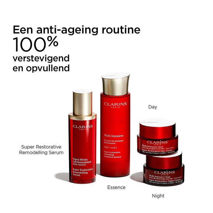 Super-Restorative anti-ageing routine met Remodelling Serum, Essence, Day en Night