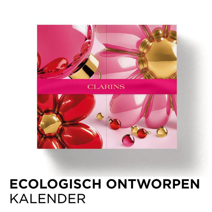 Ecologisch ontworpen adventskalenderdoos met een duurzame papieren verpakking, ideaal om beautyproducten als cadeau te presenteren en 12 dagen lang af te tellen.