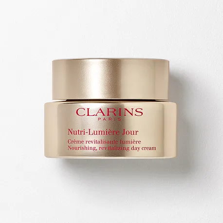 Productfoto van de Nutri-Lumière Day Cream, die de vitaliteit van een rijpere, doffe en droge huid helpt herstellen