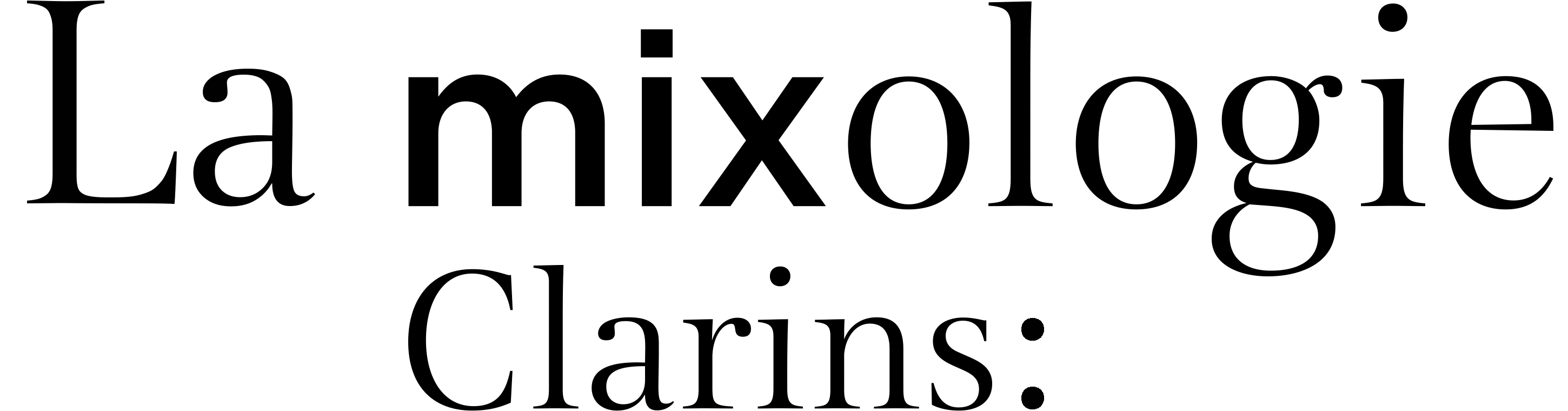 Clarins Mixologie
